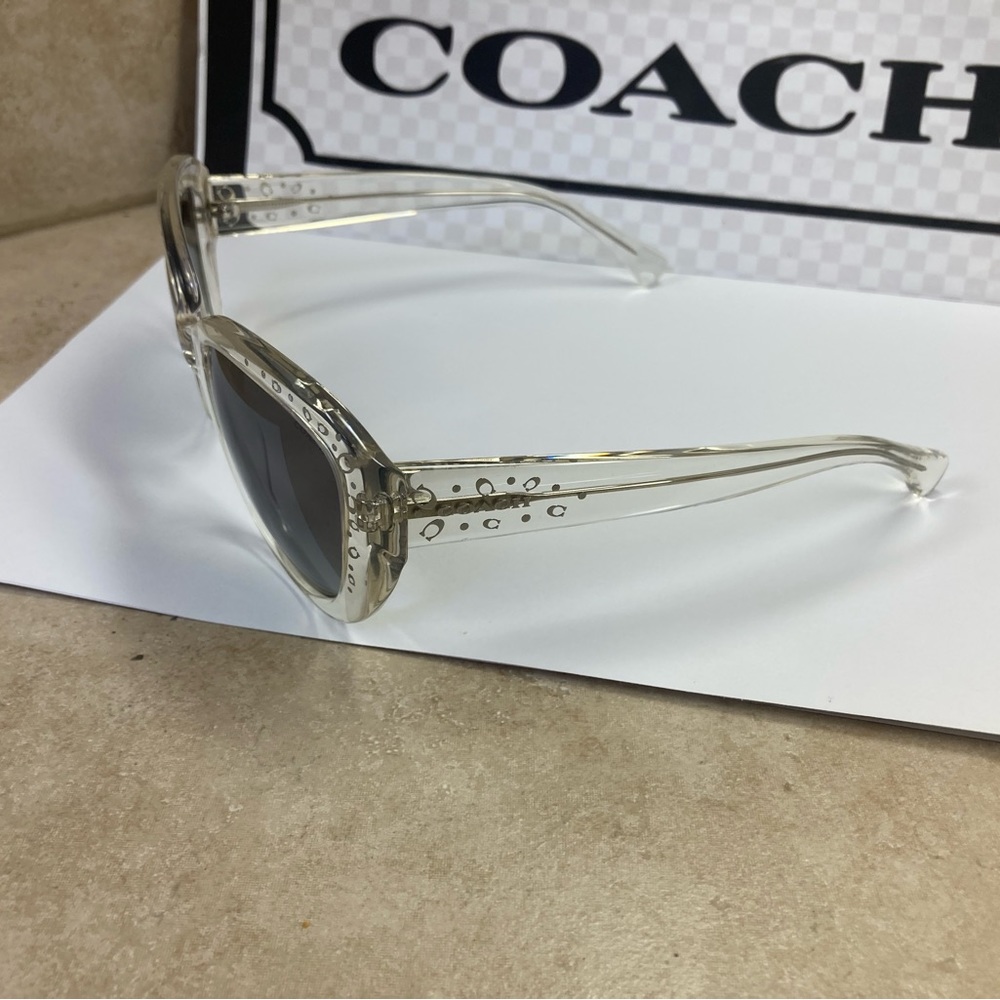 New Coach HC8172 L147 511111 Crystal Sunglasses Gradient Lenses - Picture 6 of 13